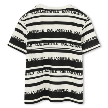 KARL LAGERFELD Playera para niño, hueso all over print